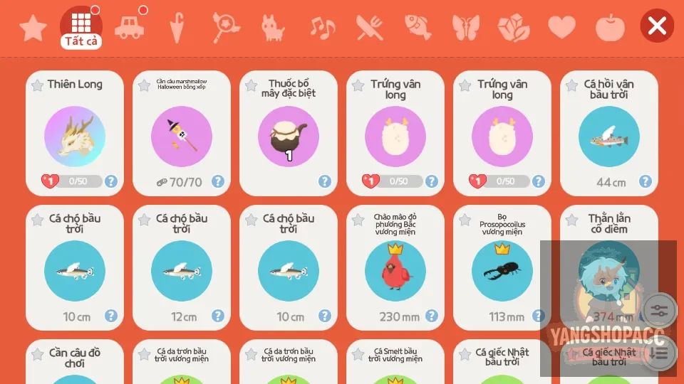 Pet Thiên Long, Cần câu Haloween. 2171kc,	2020k tiền sao,	31 vé